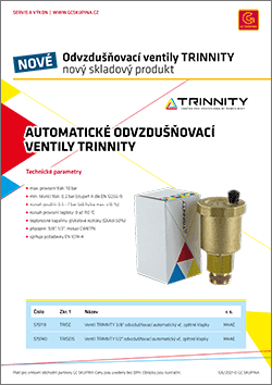 Odvzdušňovací ventily TRINNITY