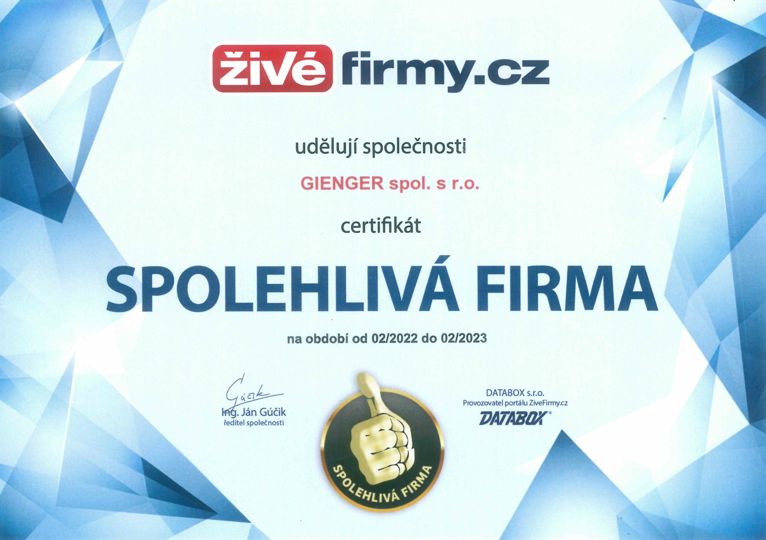 Spolehlivá firma