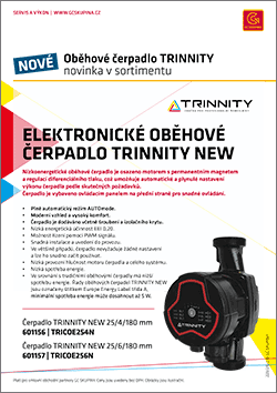 Elektronické oběhové čerpadlo TRINNITY NEW