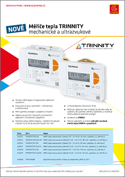 Měřiče tepla TRINNITY