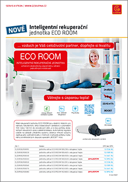 Malé rekuperační jednotky ECO ROOM