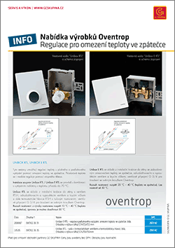 Oventrop regulace teploty