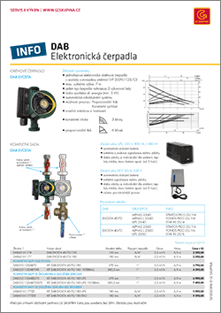 DAB elektronická čerpadla