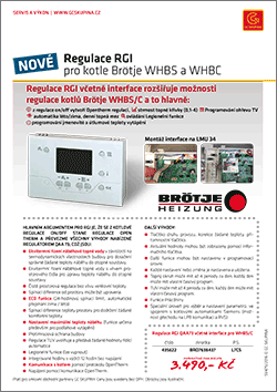 Pokojový termostat RGI pro kotle BRÖTJE WHBS a WHBC