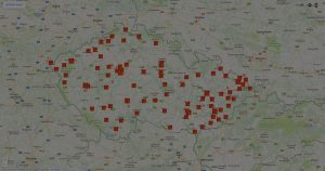 gienger mapa česká republika podklad